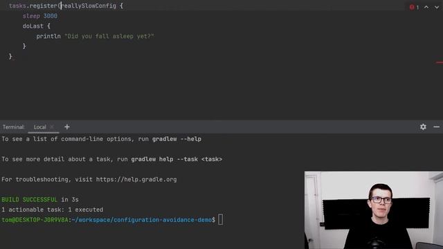 Configuration avoidance (Gradle best practice tip #8) смотреть онлайн