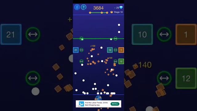 Level 18 | Bricks Breaker - Glow Balls смотреть онлайн