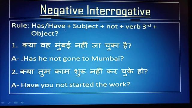 Present Perfect Tense - Interrogative & Negative Interrogative Sentences смотреть онлайн