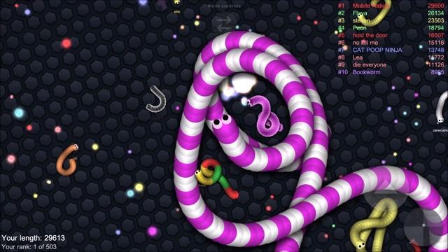 Slither.io - Small vs Giant Snakes 635,000+ Score | Slitherio Epic Gameplay смотреть онлайн