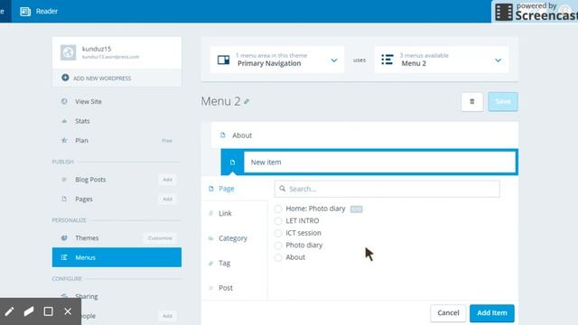 How to add subsection to menu items in Wordpress tutorial смотреть онлайн