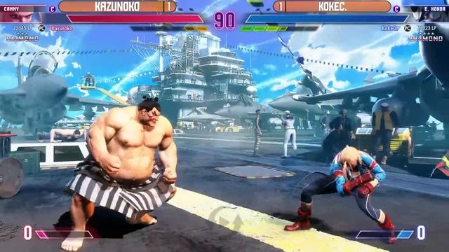 SF6 ⚡ Kazunoko (CAMMY) vs KokeC. (E.HONDA) ⚡ Ranked Match ⚡ смотреть онлайн