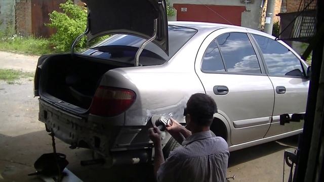 Ниссан Альмера . Передел после элитных. Кузовной ремонт смотреть онлайн