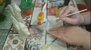 "Филимоновский петушок" роспись. Воспитатель МДОУ 7 Ёлочка Бабернова Анастасия Дмитриевна.