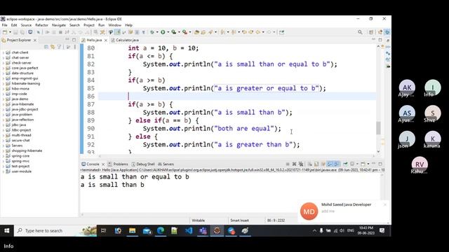 Java Industrial Training | Unary operator | Increment decrement operator | if-else statement смотреть онлайн