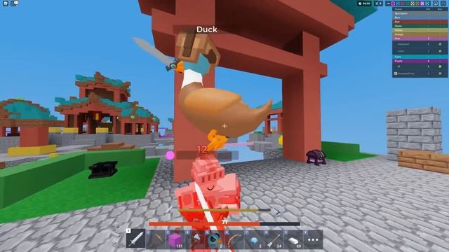 Battle Duck ARMY In ROBLOX Bedwars... смотреть онлайн