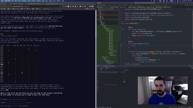 Advent of Code 2020, Day 13 Part 1 | Kotlin смотреть онлайн