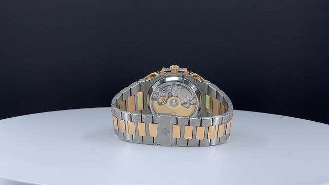 Patek Philippe Nautilus Chronograph Tiffany & Co Steel Rose Gold Blue Dial смотреть онлайн