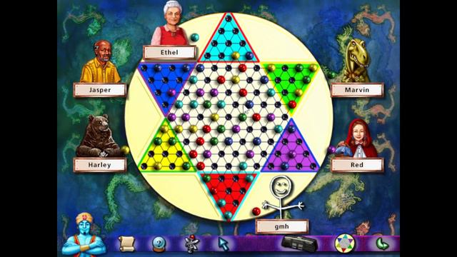 Chinese Checkers 6 Players Finish [10:30] - Hoyle Kids Games смотреть онлайн