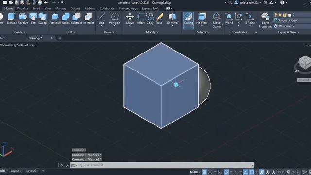 AutoCAD 2021- 3D - Curso - Aula 1 - CONHECENDO A WORKSPACE 3D DO AUTOCAD смотреть онлайн