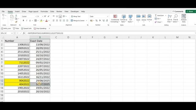 HOW to Convert NUMBERS to DATES смотреть онлайн