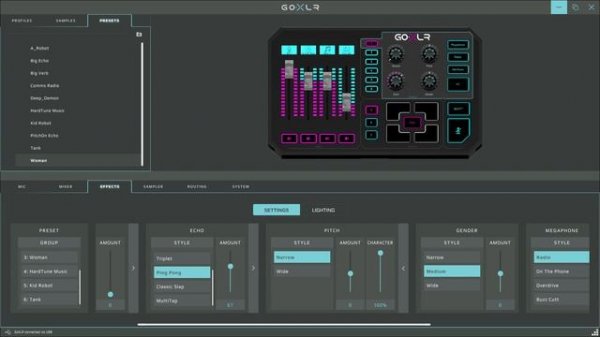 How To Use the GoXLR Voice Changer (Male To Female Voice Changer)