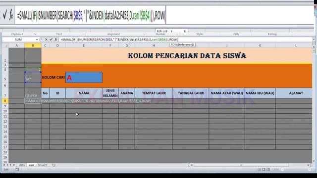 cara membuat kolom search atau cari di excel смотреть онлайн