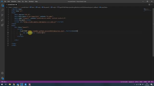 Uso de API Covid, con un método muy sencillo смотреть онлайн