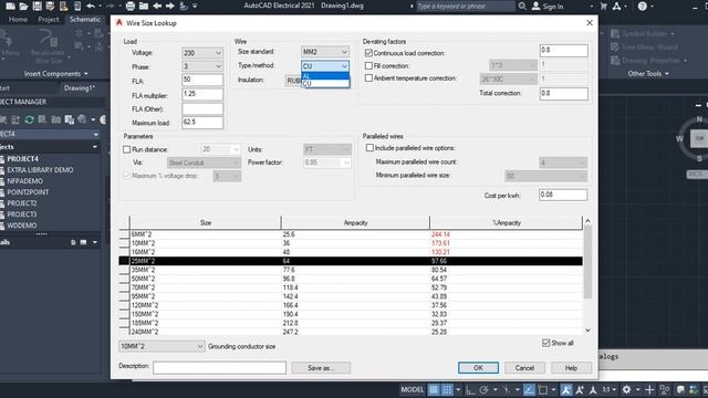 AutoCAD Electrical Basic: Recalculate Wire Size in Bangla смотреть онлайн