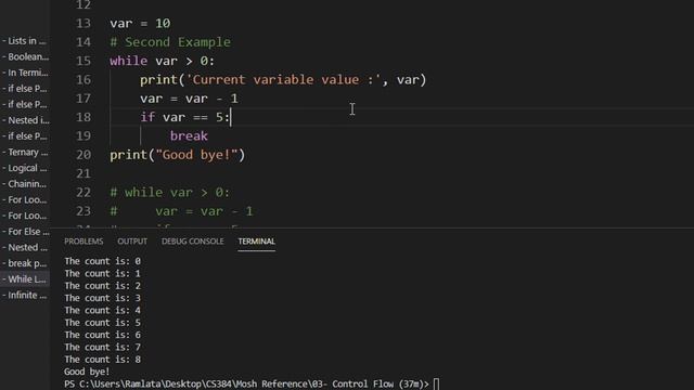 CS384 Python Programming Module 03 Control Flow Lec 15 While Loops смотреть онлайн