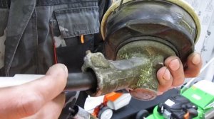 FS55 Смазка необслуживаемого редуктора мотокосы