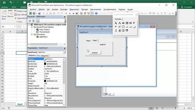 44 curso excel vba 2016: userform pagina multiple смотреть онлайн