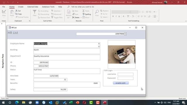 View Mode , Edit Mode Access Form смотреть онлайн