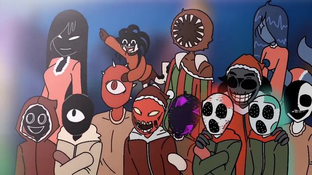 🌙Catnap and dogday☀️ invade the horror multiverse Christmas special (Doors and Rainbow friends) смотреть онлайн