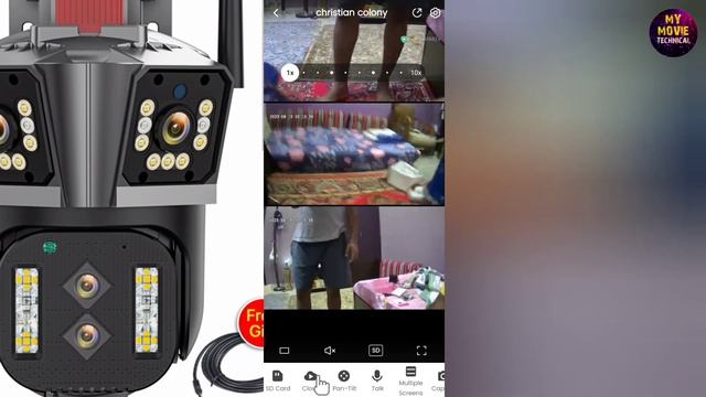 16MP 8K IP Camera Outdoor,8k PTZ Camera, Security Camera, 10X Zoom, WiFi Surveillance Camera