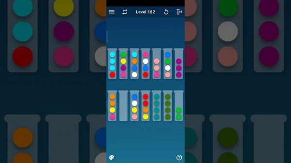 Ball Sort Puzzle Level 182 (Ball Sort Puzzle - Color Sorting Games by Spica Game Studio)