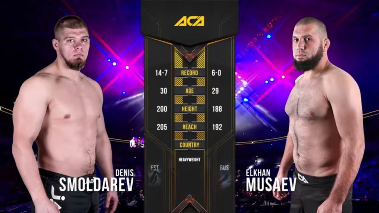 Денис Смолдарев Vs. Эльхан Мусаев | Denis Smoldarev Vs. Elkhan Musaev | ACA 115 - Moscow