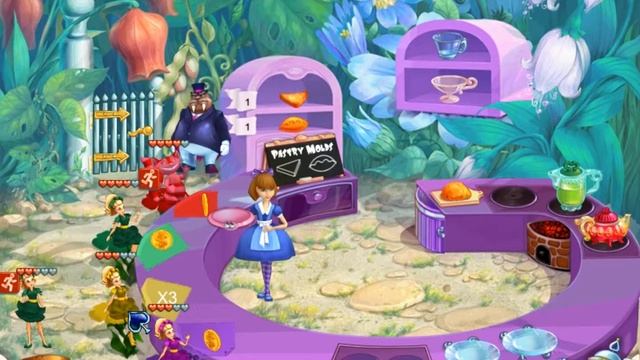 Alice's Tea Cup Madness - Flower Fields, Level 53 - 56 (#13) (Playthrough) (PC/HD 1080p) смотреть онлайн