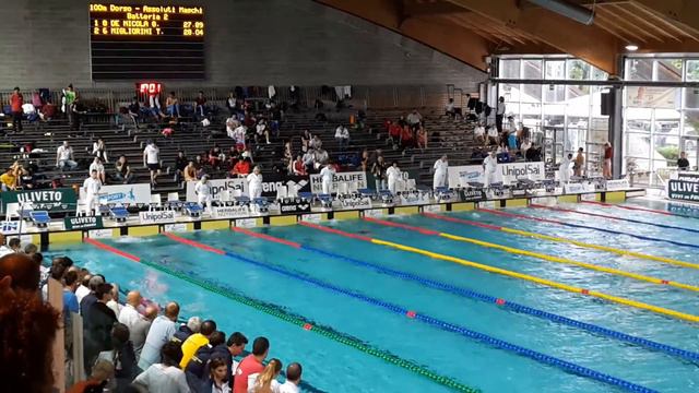 De Nicola qualificazione 100 dorso Riccione 2016 смотреть онлайн