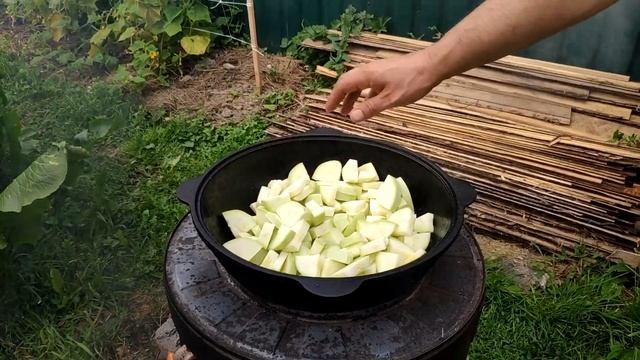 КАБАЧКОВАЯ ИКРА на КАЗАНЕ, рецепт приготовления, консервация на зиму. смотреть онлайн