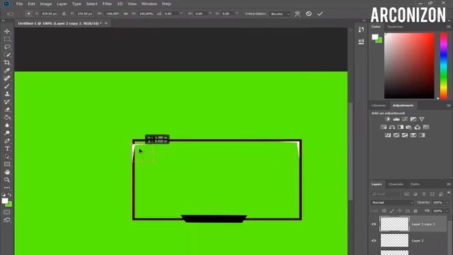 PHOTOSHOP CC 2018:FACECAM BORDER SPEEDART + FREE TEMPLATE! смотреть онлайн