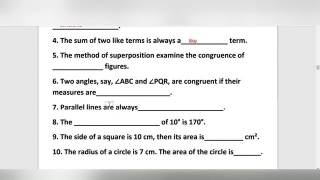 Class 7 Assignment Part A (True or False, Fill in the blanks) смотреть онлайн