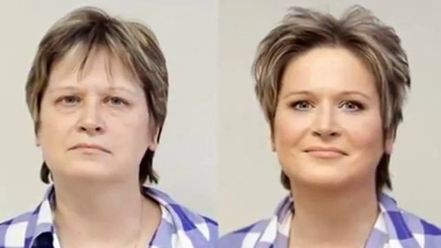 Посмотрите, как красивый макияж может изменить внешность Девушки до и после смотреть онлайн