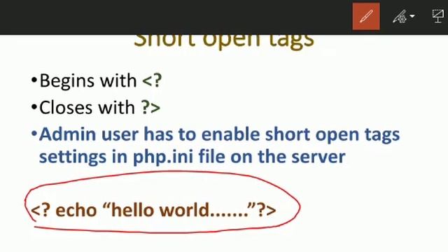 PHP Syntax смотреть онлайн