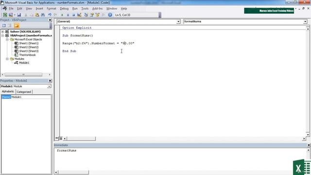 28. Formatting Numeric Values || VBA Tutorial || Lecture || Microsoft Excel || смотреть онлайн