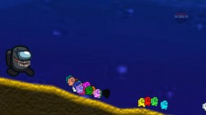 Escape Giant Among Us Venom in Algodoo Among Us-Survival Race in Algodoo-marble race