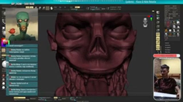 ЗОМБИ ЧЕЛЛЕНДЖ. Хэллоуин в Zbrush смотреть онлайн