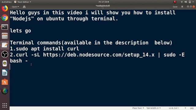 How to install NodeJs on ubuntu(any version) or any Linux смотреть онлайн