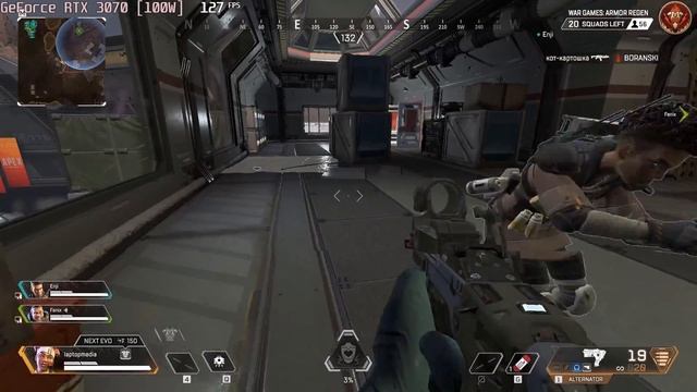 ? NVIDIA GeForce RTX 3070 [Laptop, 100W] - Apex Legends gameplay benchmarks (1080p) смотреть онлайн