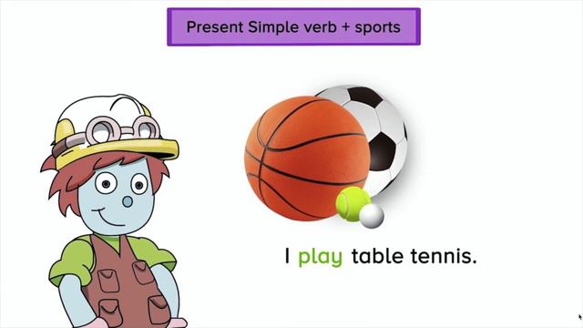 Present Simple Verb + Sports смотреть онлайн