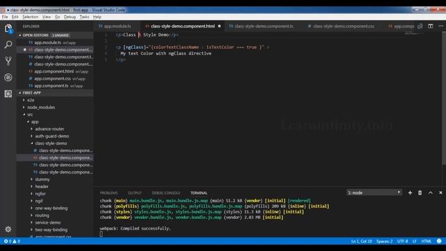 Angular 8/6/4 Part 14 - ngClass & ngStyle - Learn Infinity смотреть онлайн