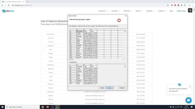 WinTask - Data Capture - From a Web Table to an Excel file смотреть онлайн