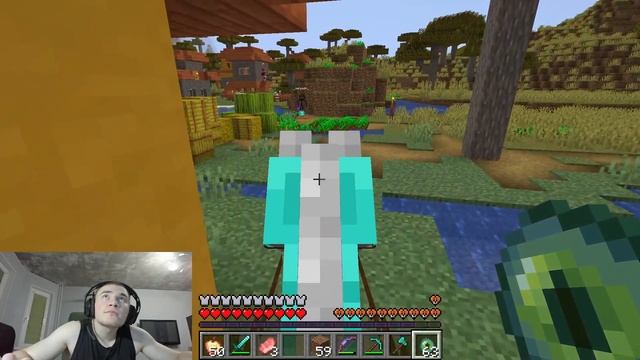 Derzko69 и Беляш проходят майнкрафт