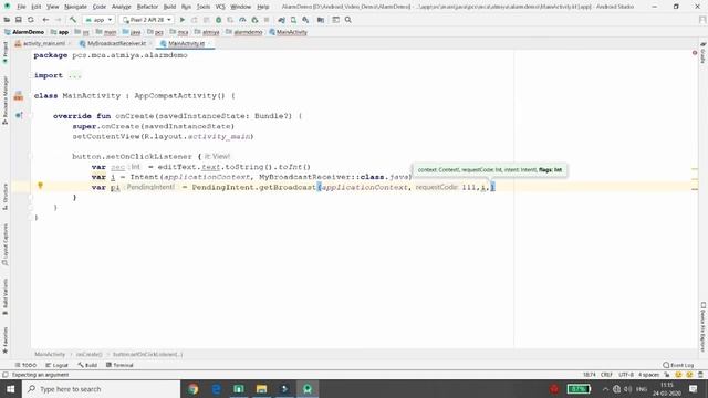 DEVELOPMENT OF ALARM APPLICATION - ANDROID KOTLIN смотреть онлайн