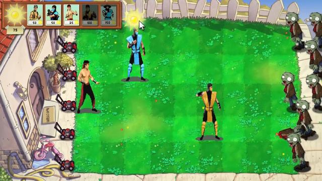 Mortal Kombat vs Plants vs Zombies смотреть онлайн