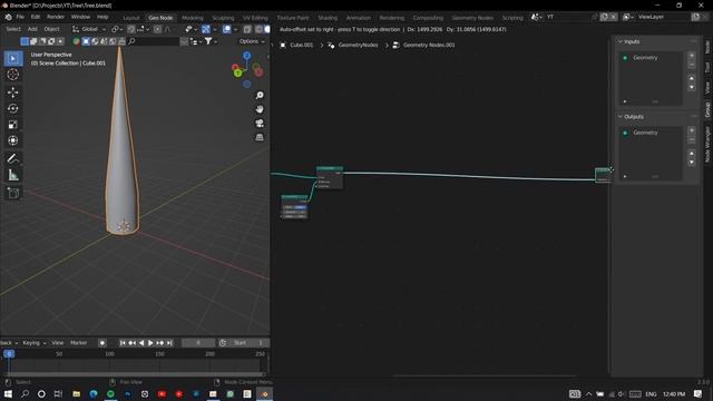 Learn to make a low poly tree generator with geometry node in blender in 4 min. смотреть онлайн