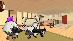 Реакция на анимацию алекс 34к Chicken Gun vs Memes Wars!