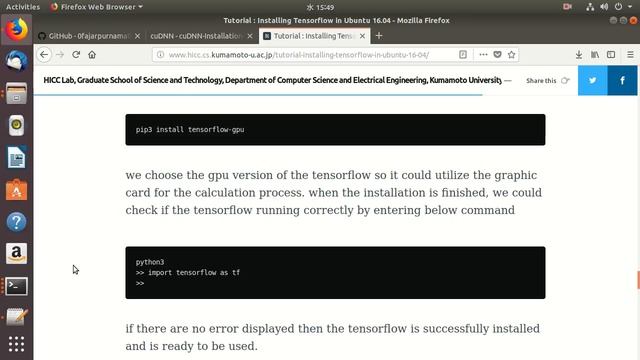 5.b.Tensorflow Python3 CUDA (APT) смотреть онлайн