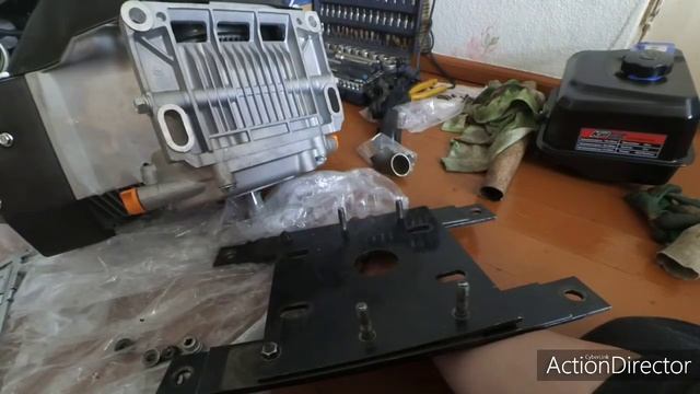 Установка станины (рессоры,опора)от бурана на двигатель лифан КР460Е (20сил) смотреть онлайн