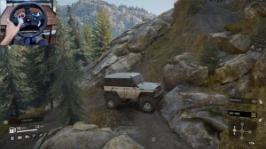 Snowrunner offroad | Khan 39 Marshall Scout | Logitech g29 gameplay | Michigan USA